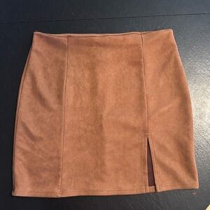 Windsor Faux Suede Skirt Large